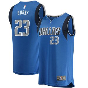 Camiseta Trey Burke 23 Dallas Mavericks Icon Edition Azul Hombre